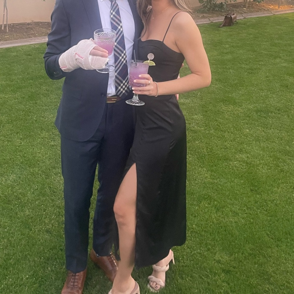 Abercrombie Camille Midi Satin Dress